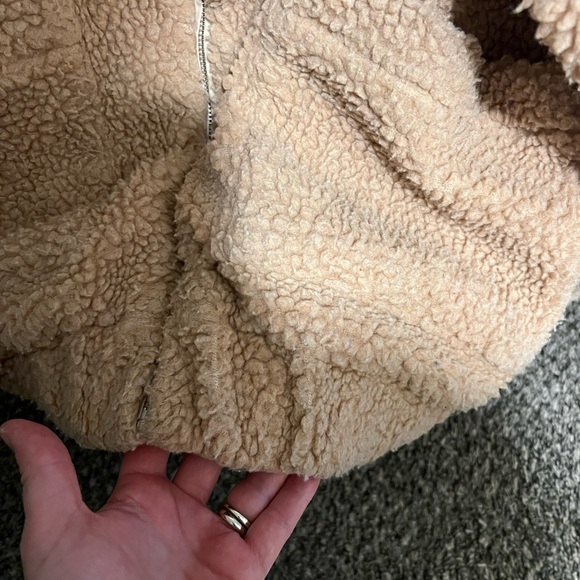 I.AM.GIA Pixie Teddy REVOLVE Zip Up Coat Jacket in Caramel Neutral Slouchy XS - Picture 7 of 9